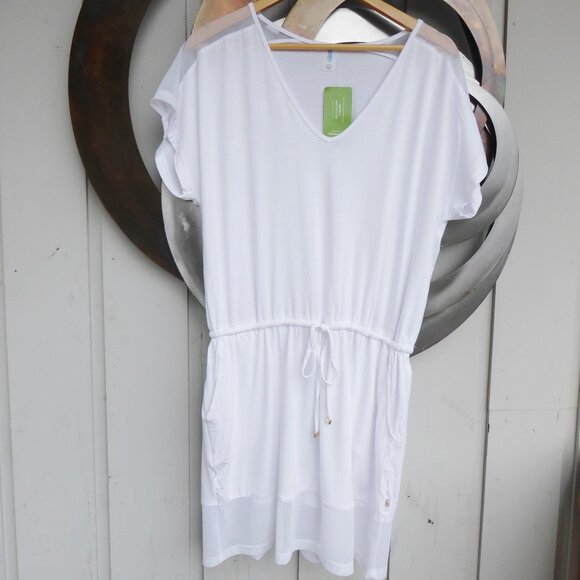 White Bathing Suit Cover-up - Picture 1 of 2